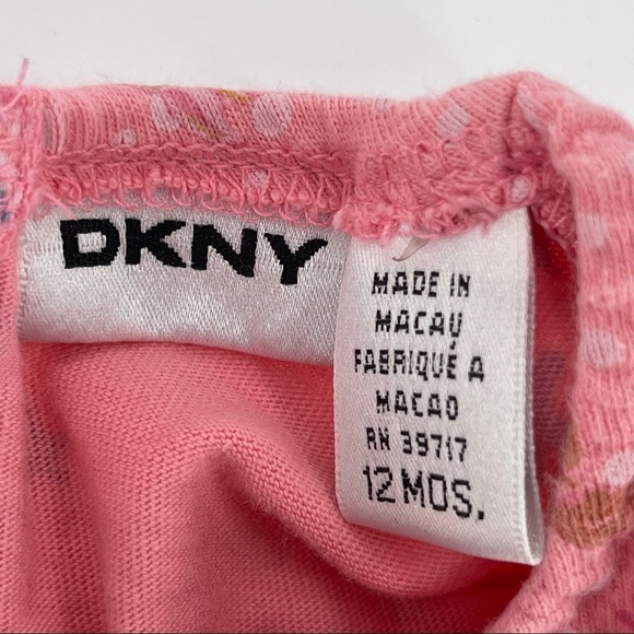 DKNY Baby Pink Cotton Fish Sea Life Dress Size 12M - Picture 5 of 5